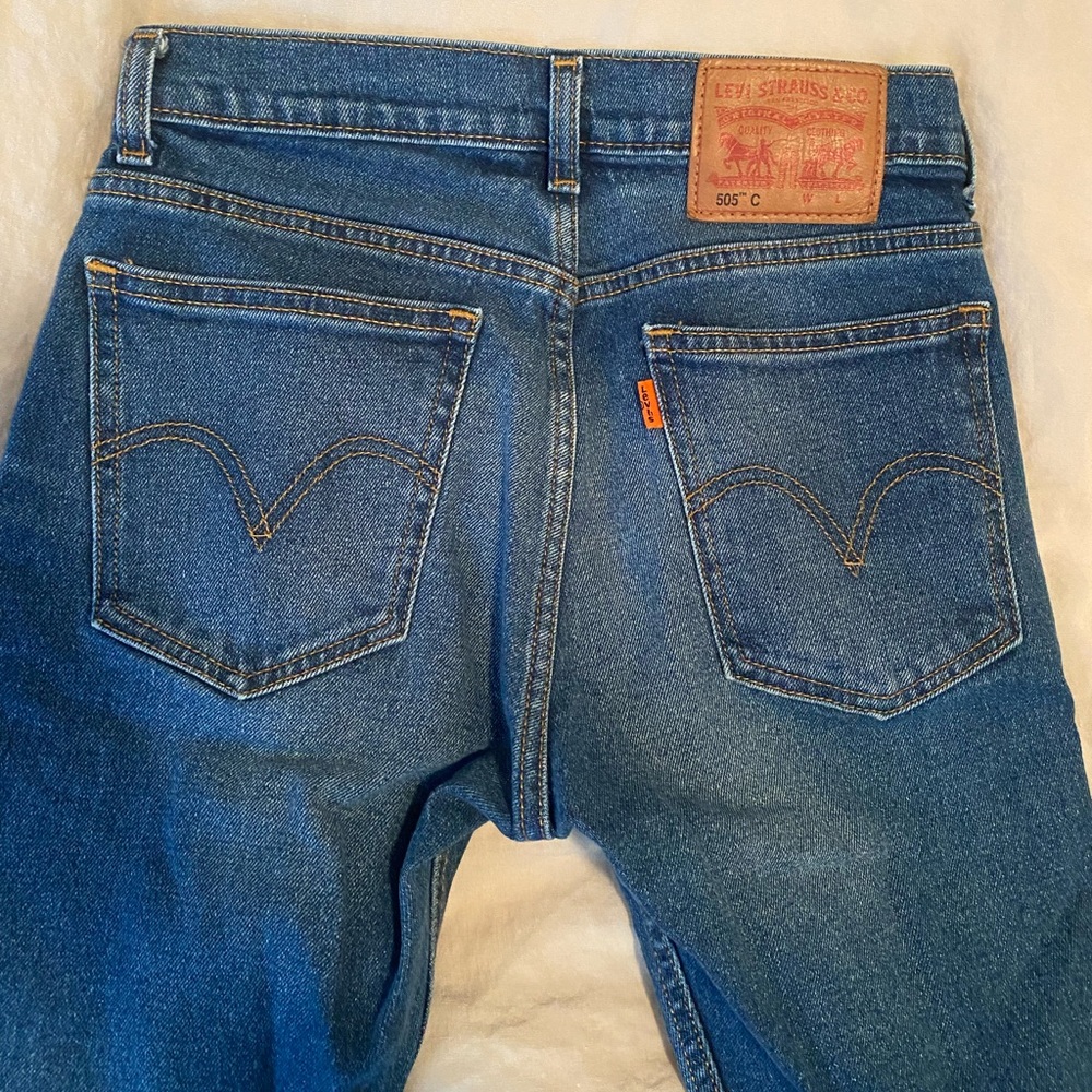 Orange tag 505c Levi Jeans